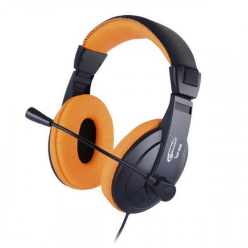 Навушники Gemix W-300 Black / Orange, Mini jack (3.5 мм), накладні, кабель 2 м